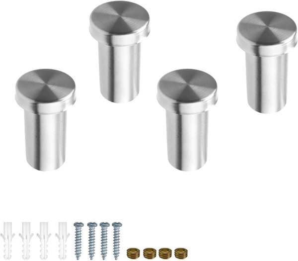 4 StüCk Handtuchhaken Zum Bohren, 36 Mm Kleiderhaken Edelstahl, Kleiderhaken-image