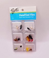Betts PF-12 Fly Assorted Hand Tied Fly Bream Getter Stone Fly Woolly Worm 12PC