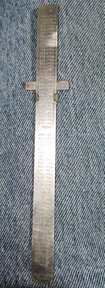 General Tools ~ # 300 6-Inch Flex Precision Stainless Steel Ruler, USA Made🇺🇸 - Image 2 of 4