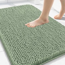 Bathroom Rugs 30x20, Soft Absorbent Shaggy Chenille Bath Rugs