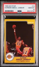 1983-84 Star #14 Kareem Abdul-Jabbar PSA 10 Los Angeles Lakers
