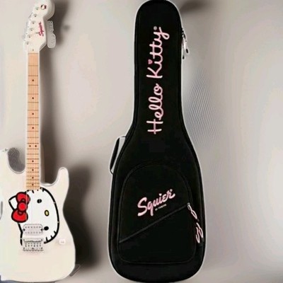 Squier Hello Kitty White 6-String Electric Guitar + Gig Bag