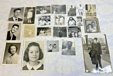 Lot of 21 Vintage Black White Photos People, Family, Men, Women And Children