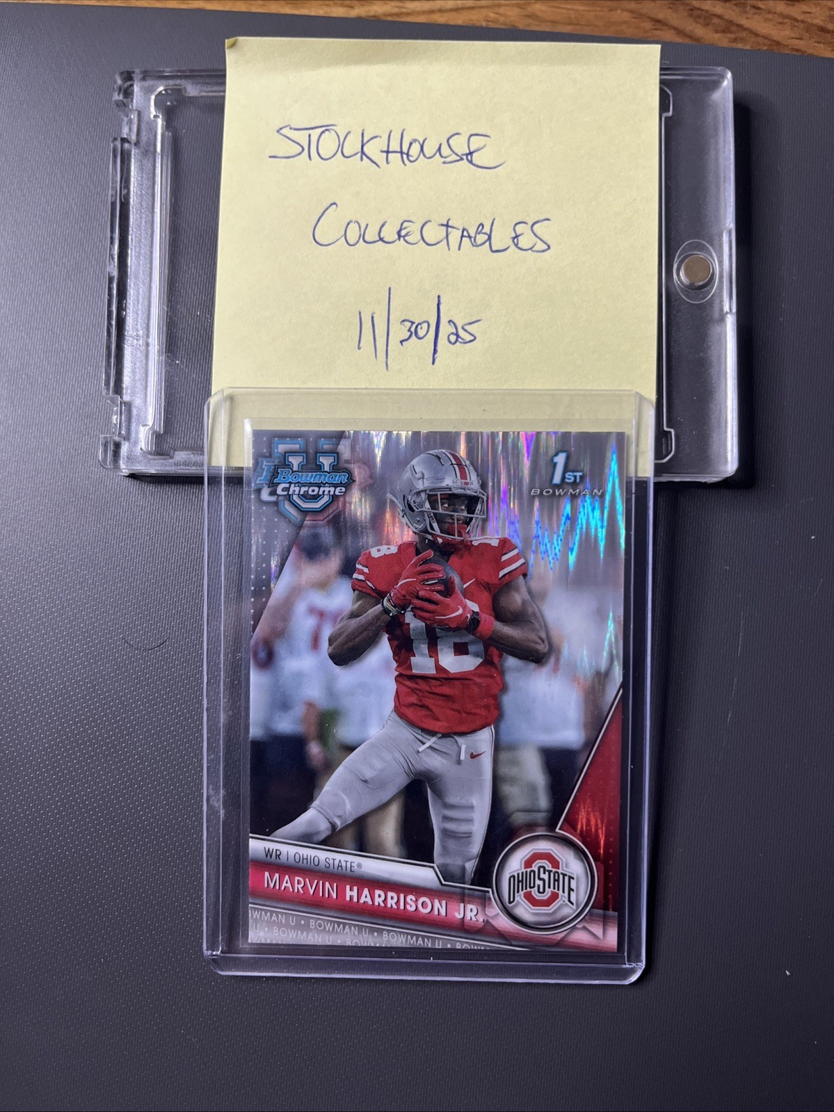 2023 Bowman University Chrome Marvin Harrison Jr. #100 Surge Refractor (RC)