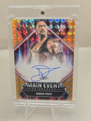 Topps Chrome WWE 2026 Damian Priest MEA-DP Main Event Auto Orange /25