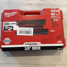 Milwaukee Shockwave Impact Duty 3/8 in Socket Set - 43 Pieces 49-66-7009 