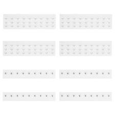 4Set Women's Bra Extenders 6.65" Wide 3 Hook Bra Back Clips Extension White