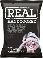 Real Sea Salt & Black Pepper Crisps Box 35g x24