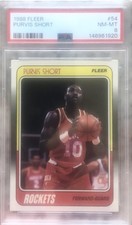 1988 Fleer Basketball #54 Purvis Short PSA 8 NM/MT