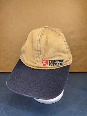 Vintage Tractor Supply Company Logo Brown Navy Blue SnapBack Hat