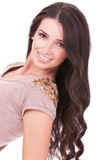 20"-22" Remy Human Hair Clip in Extensions Thick to Ends Chocolate Brown  4 ...