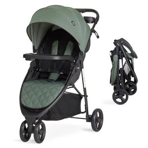 Lightweight Green Breeze Stroller with Adjustable Canopy & Compact Fold