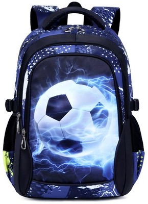 Blue Boys School Backpack Waterproof Durable Casual Travel Daypack Kids Bookbag