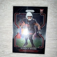 2021 Panini Chronicles Prizm Black Rondale Moore #PB-22 Rookie Cardinals NFL