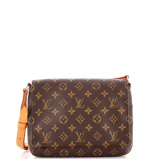 Louis Vuitton Musette Tango Handbag Monogram Canvas