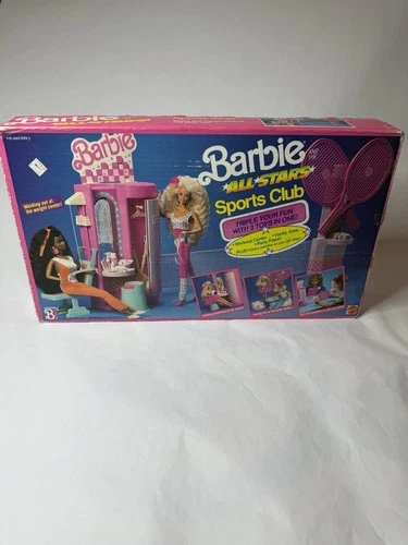 Vintage 1989 Barbie All Stars Sports Club Playset Incomplete Read Description