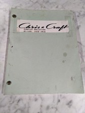 CHRIS CRAFT DEALER SHOP REPAIR MANUAL SERVICE BULLETINS #1-100 1929 TO 1930 BOAT