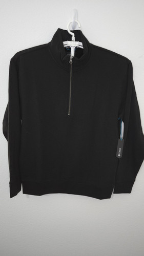 NWT Stance Shelter 1/2 Zip Butter Blend Mens Medium Black Pullover
