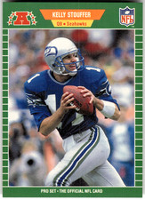 1989 Pro Set #403 KELLY STOUFFER Seattle Seahawks RC