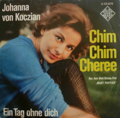 7'' 1965 OST MARY POPPINS ! JOHANNA VON KOCZIAN Chim Chim Cheree