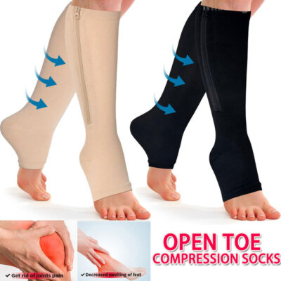 3 Pairs Compression Socks Relief Stockings Graduated Support Mens Women S-XXL
