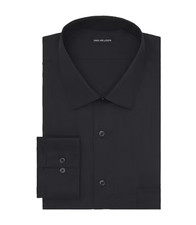 Van Heusen Everyday Defense Stain Shield Mens Fitted Shirt  Black  XLarge