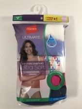 Hanes Ultimate 5-pk. 1Bonus Cotton Bikini Panties 42HUC6 Sz.5/S,6/M,7/L,8/XL 99