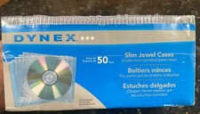 DYNEX SLIM JEWEL COLOR CD CASE 50 PK FACTORY SEALED BRAND NEW MODEL DX-CD50C