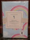 New Pottery Barn Kids Organic Rainbow Pillow Sham Blue Standard Cover Cotton