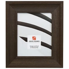 Craig Frames 2.5" Driftwood Black, Poplar Wood Picture Frame