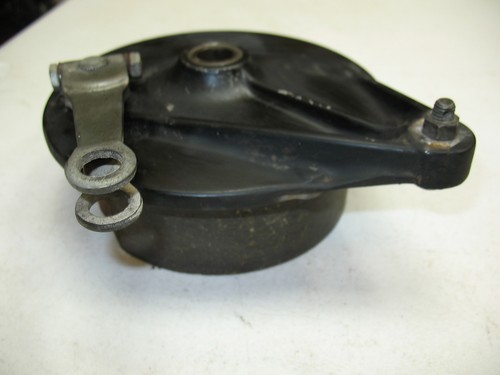 1982 HONDA CM450 REAR WHEEL RIM BRAKE PLATE + GOOD LEVER - GOOD BRAKE STAY BAR - 第 2/7 張圖片
