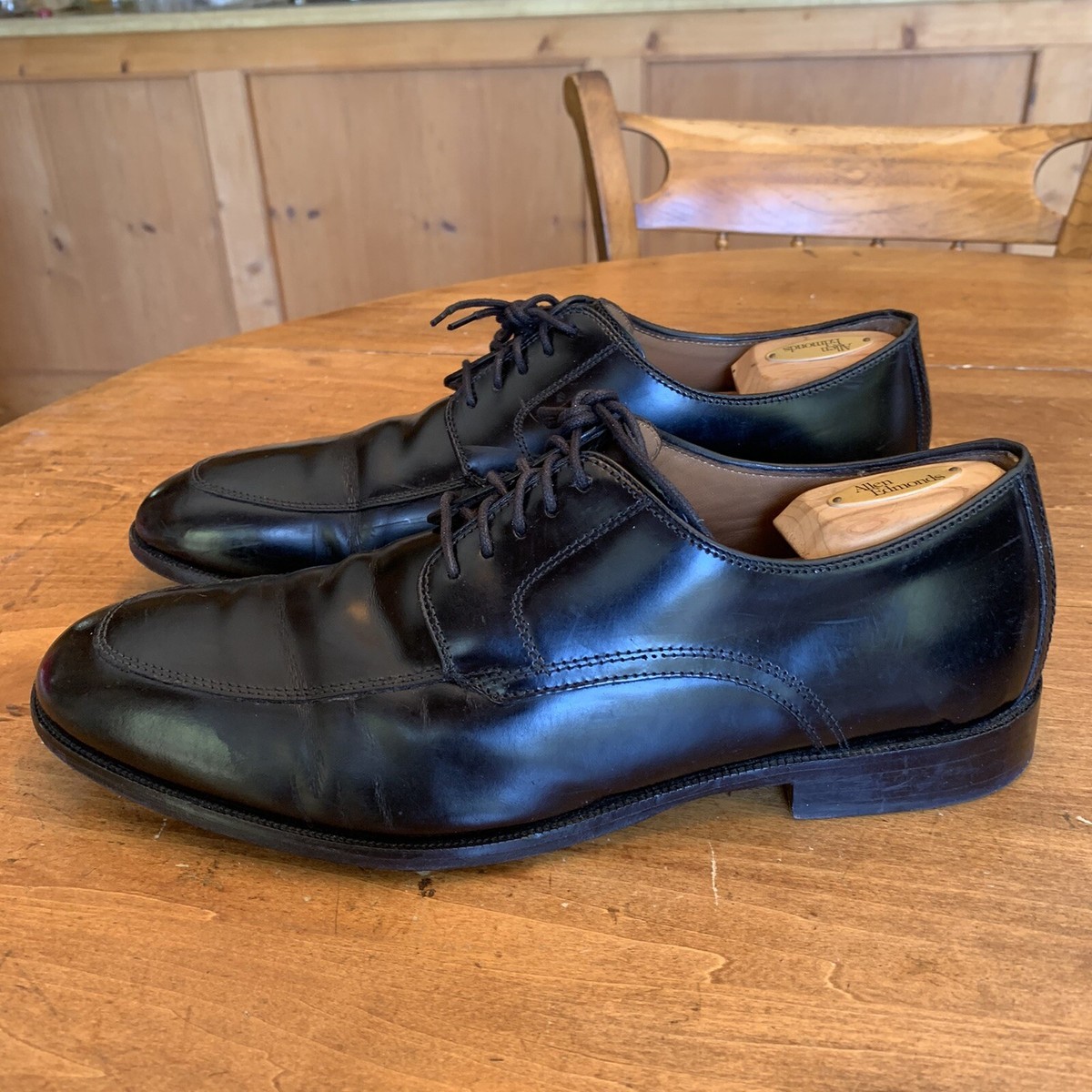 Mens Johnston Murphy Black Apron Toe Oxfords Size 13 D | eBay