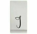 Finola Monogram Letter J Napkins ~ Set of 4 