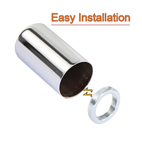 Chrome 4 Point Docking Hardware Kit With Cover For Harley 14-23 FLHX FLTR - Picture 6 of 8