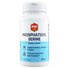 Woohoo Natural Phosphatidyl Serine 100 mg 60 Veg Capsules