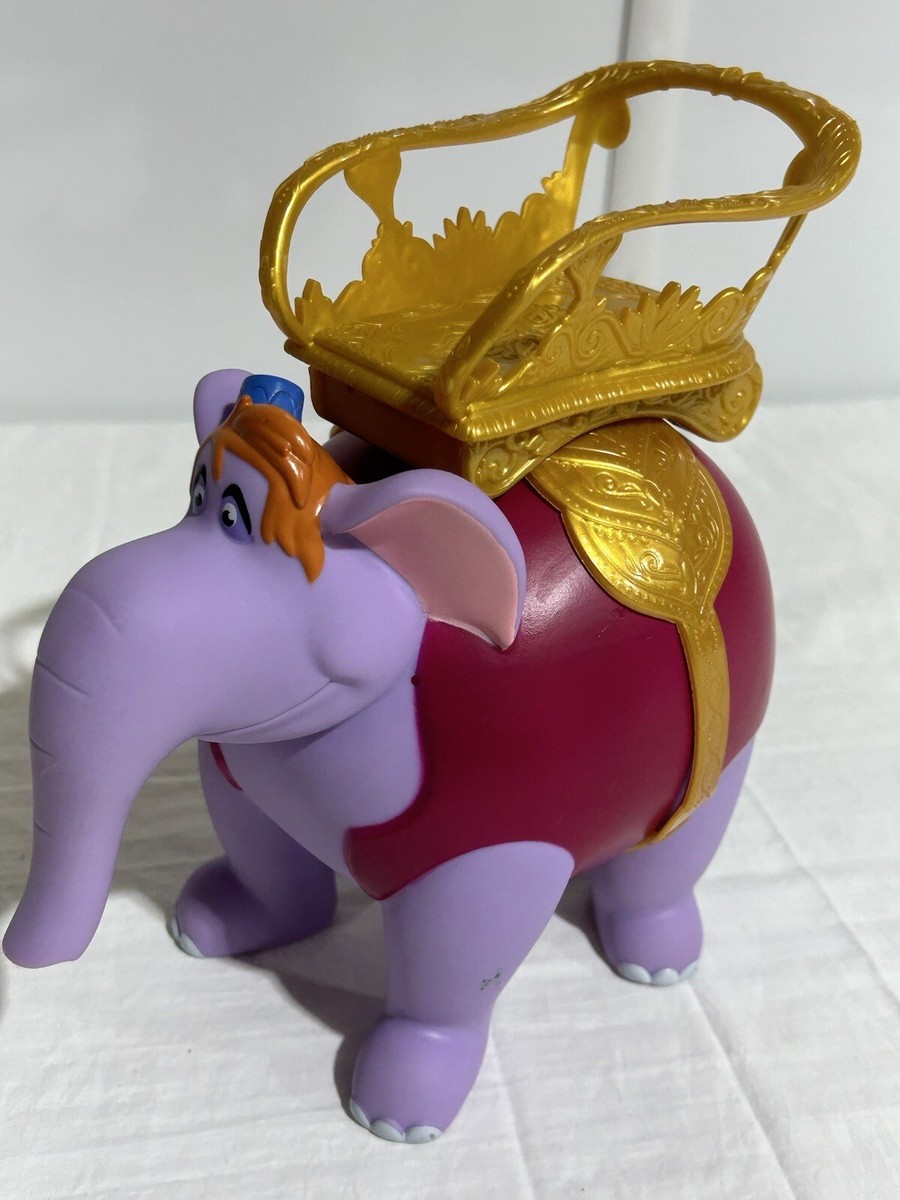 Abu Purple Elephant W/Saddle Toy Figure Large 8