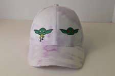 Star Wars Baby Yoda Girls Licensed Baseball Hat Cap Tie-Dye with Yoda Icons