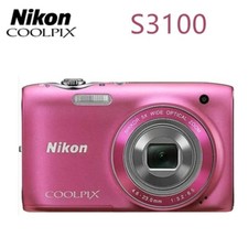 Nikon COOLPIX S3100 14.0MP CCD Vintage Digital Camera English w/Battery