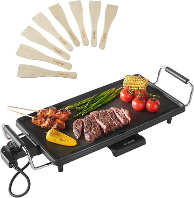 Emperial Elektrischer Teppanyaki Grill Tischplatte Grillplatte Kochplatte Grill - Groß