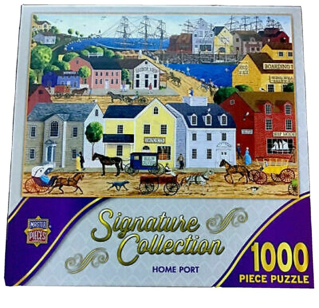 Master Pieces 1000 Piece Jigsaw Puzzle Signature Collection Home Port New 60658 eBay