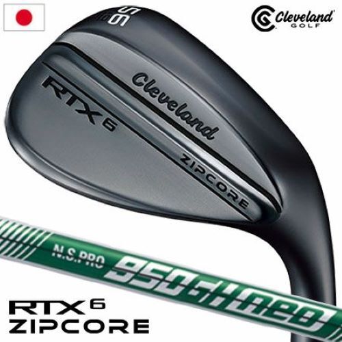 Cleveland RTX 6 ZIPCORE Black Satin Wedge for Men's Right