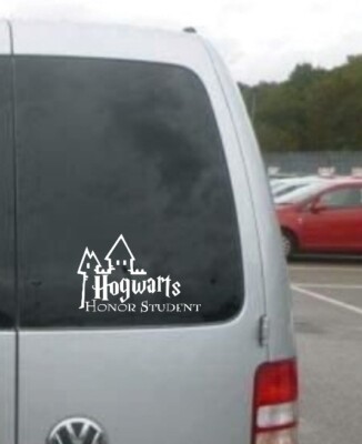 Lustiger Vinyl-Aufkleber Hogwarts Ehre Student Auto Fenster Laptop Zauberer JDM 