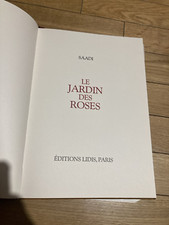 SAADI LE JARDIN DES ROSES
