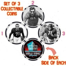 GEORGE CONNOR - PRO FOOTBALL HALL OF FAME - COLLECTABLE COIN SET
