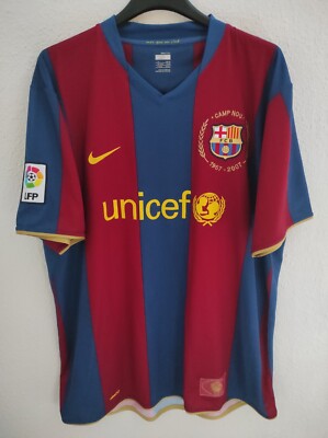 FC BARCELONA 2007-2008 Unicef camiseta shirt trikot maillot