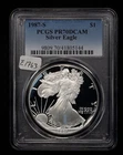 1987-S 1 oz American Silver Eagle - Proof - PCGS PR 70 DCAM - SKU-E1763