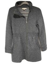 DANKINI GRAY WOOL BLEND FULL ZIPPER DRESS TUNIC SIZE M