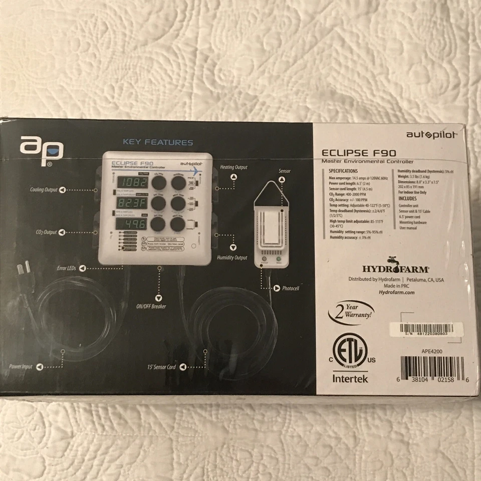 Sealed Autopilot Eclipse F90 Master Environmental Grow Room Controller Wall Unit - Image 3 of 4
