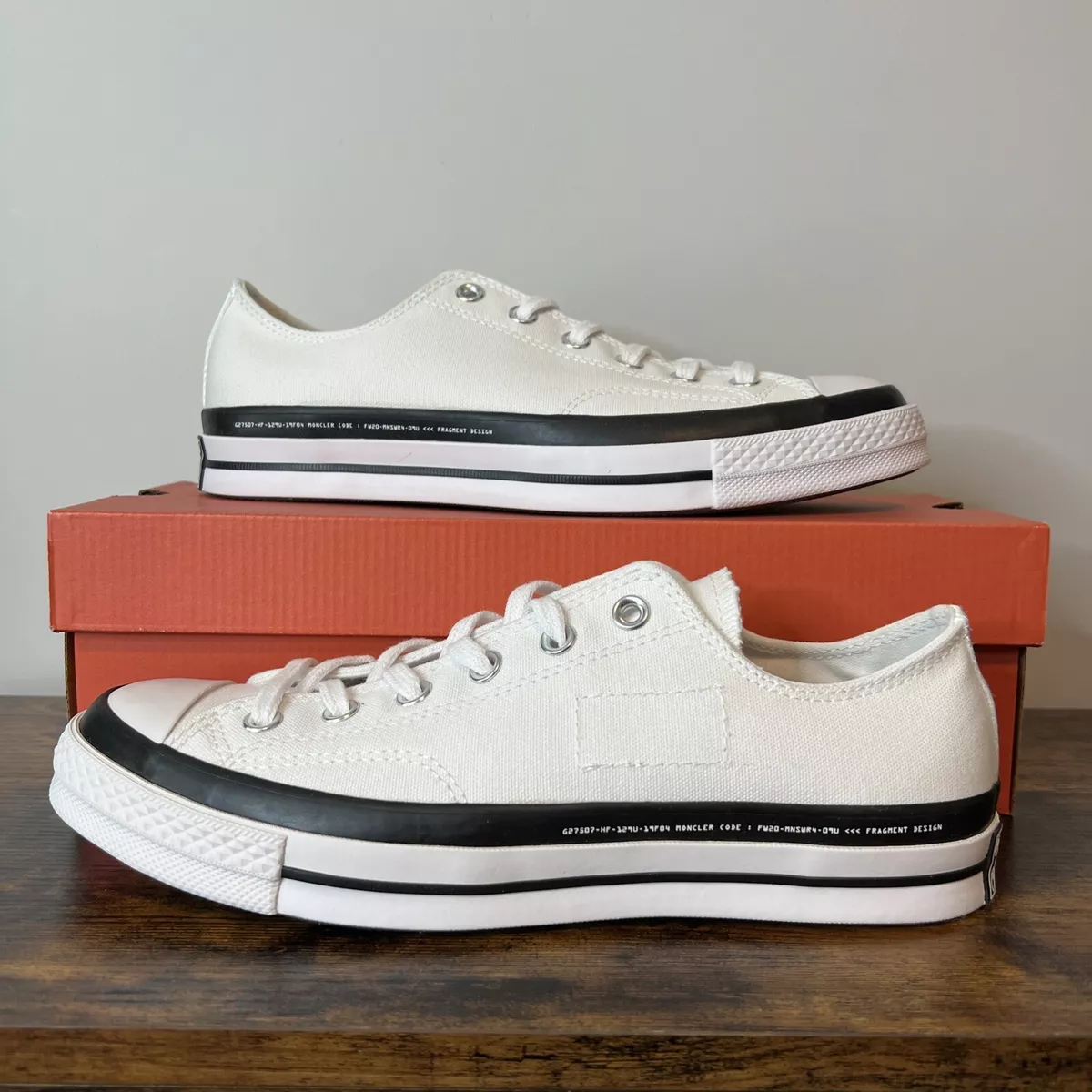 Converse Chuck Taylor All-Star 70 Ox Moncler Fragment White - Size 8