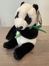 FAO Schwarz Panda Bear Toy Plush Planet Love 10inch NWT Recycled